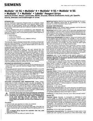 siemens multistix 10 package insert